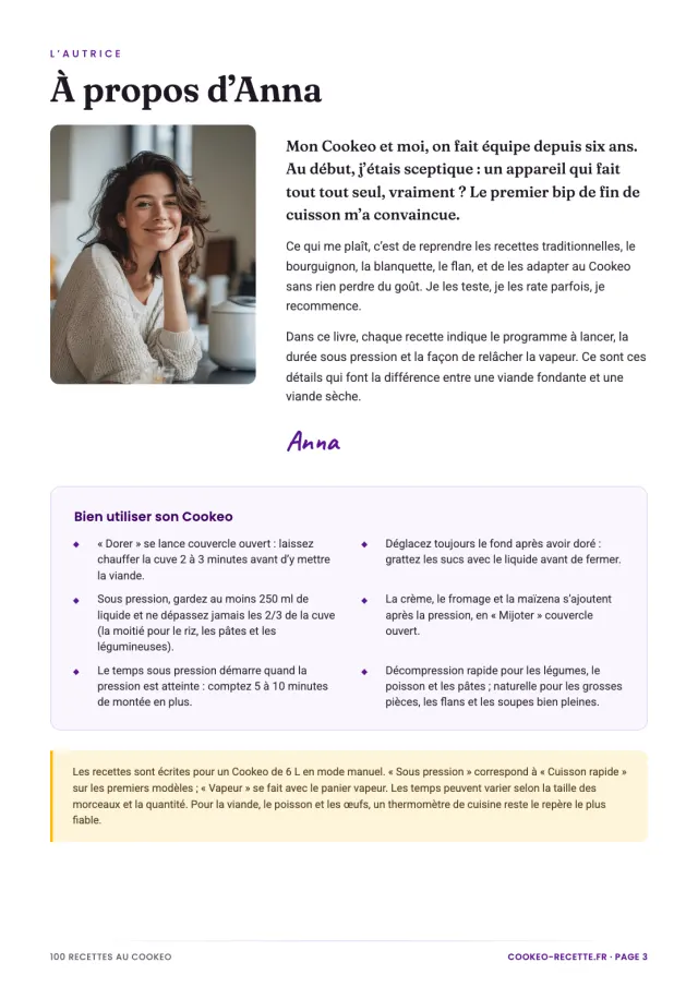 Page Bien utiliser son Cookeo