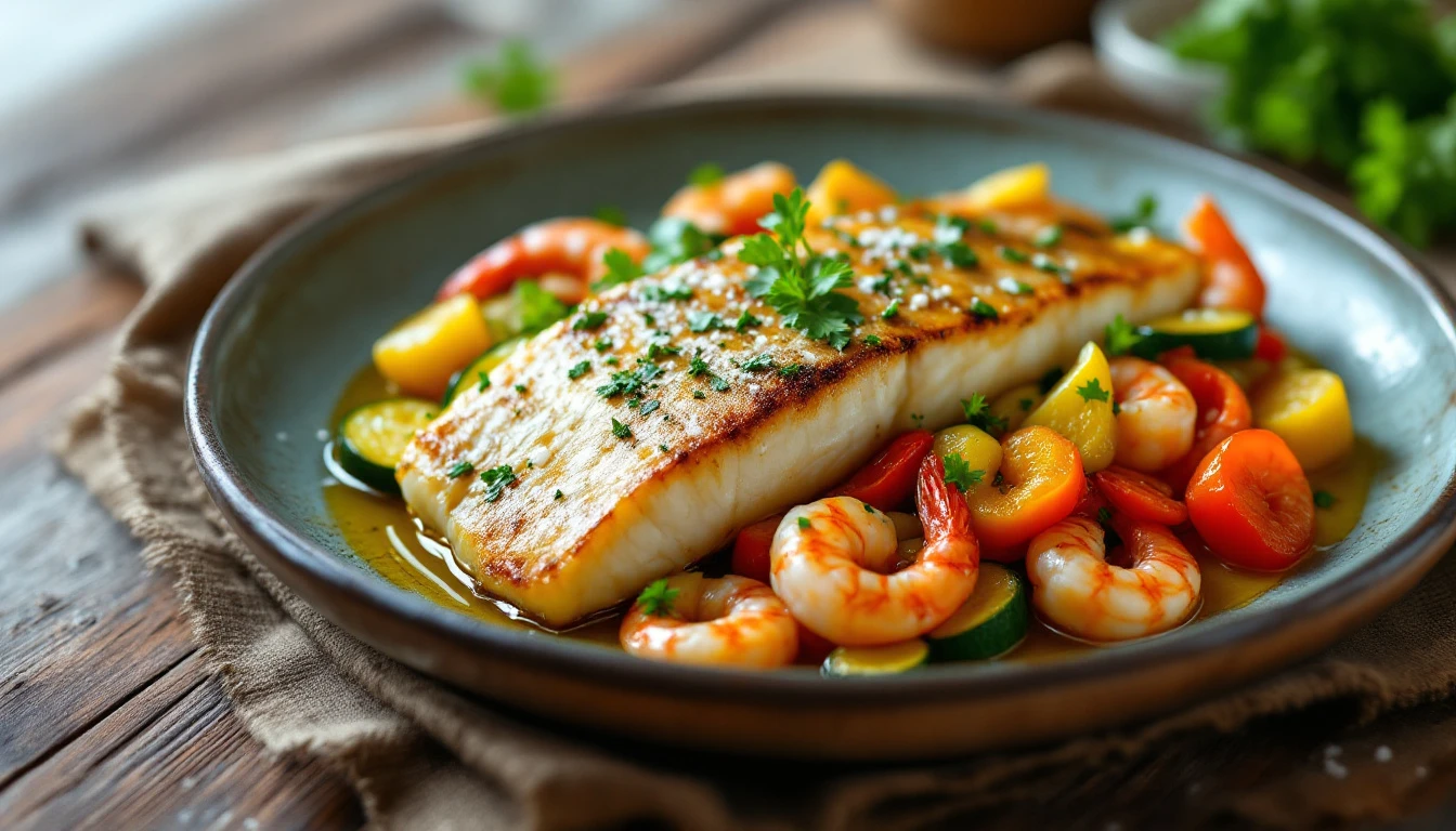 Recette colin aux crevettes au cookeo - Recettes au Cookeo
